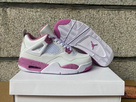 (image for) Air Jordan 4 Retro White Purple Shoes -78